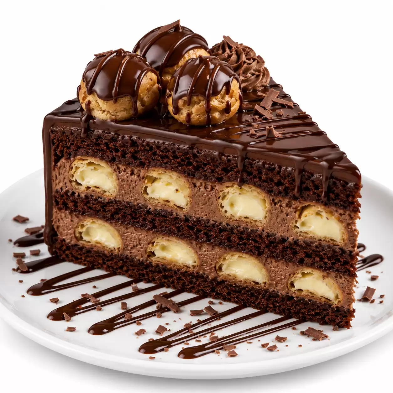 Profiterollü Pasta
